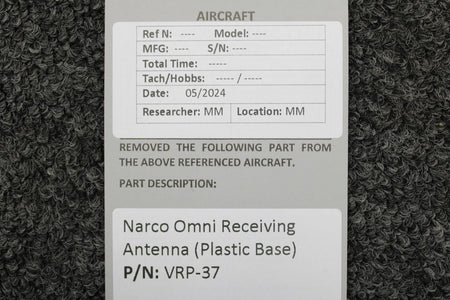 Narco VRP-37 Narco Omni Receiving Antenna (Plastic Base)
