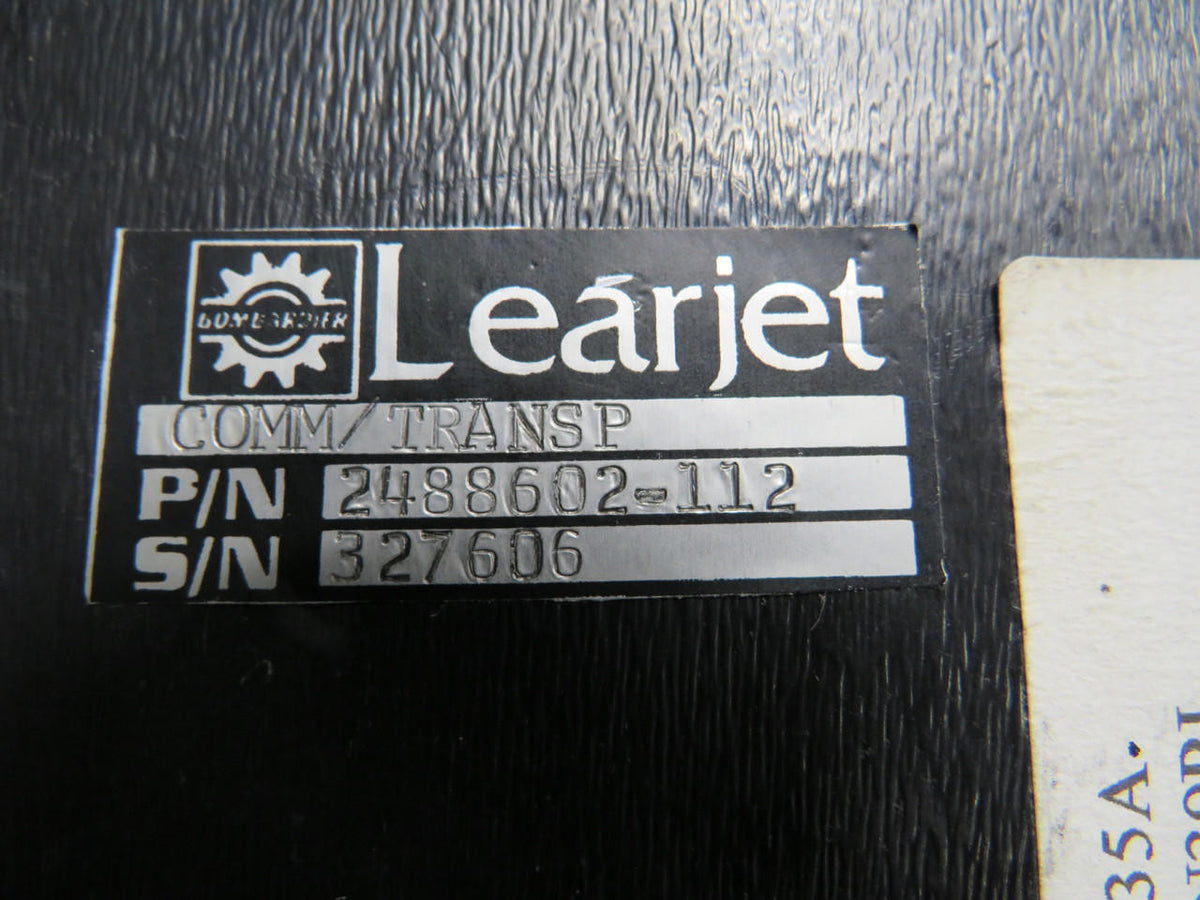 Learjet 2488602-112 Learjet Comm-2 and Transponder Control Unit