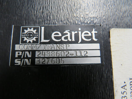 Learjet 2488602-112 Learjet Comm-2 and Transponder Control Unit
