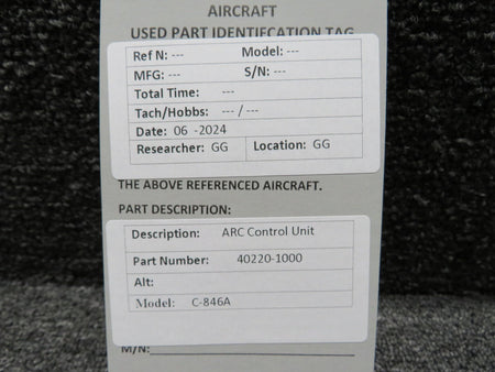 ARC 40220-1000 ARC C-846A Control Unit