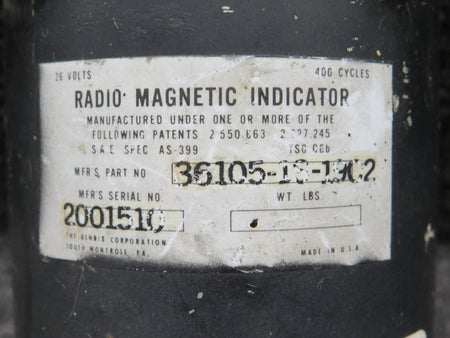 Bendix 36105-1S-1902 Bendix Radio Magnetic Indicator