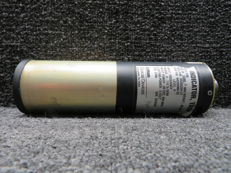 Litton Industries 94290204-21 (Alt: 94280066-02) Litton Tachometer Indicator (28V)
