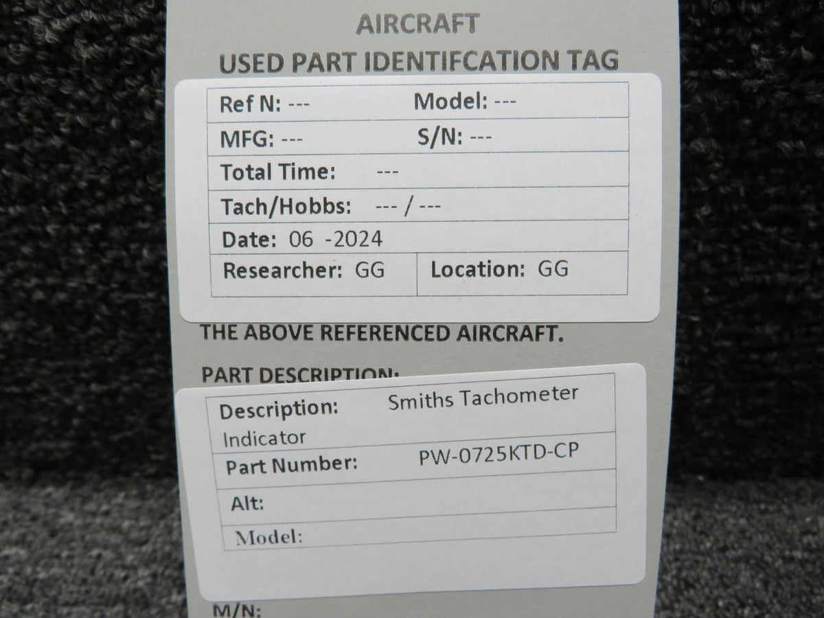Smiths PW-0725KTD-CP Smiths Tachometer Indicator