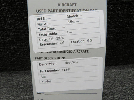Does Not Apply 413-F Heat Sink