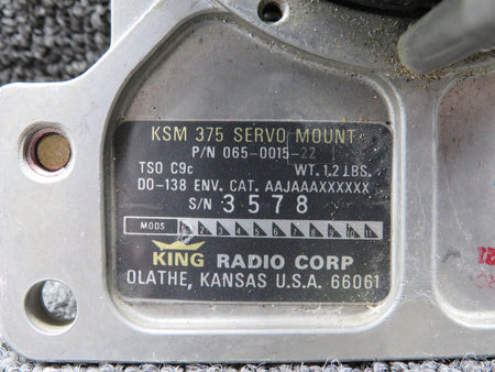 King Radio 065-0015-22 King Radio KSM-375 Servo Mount