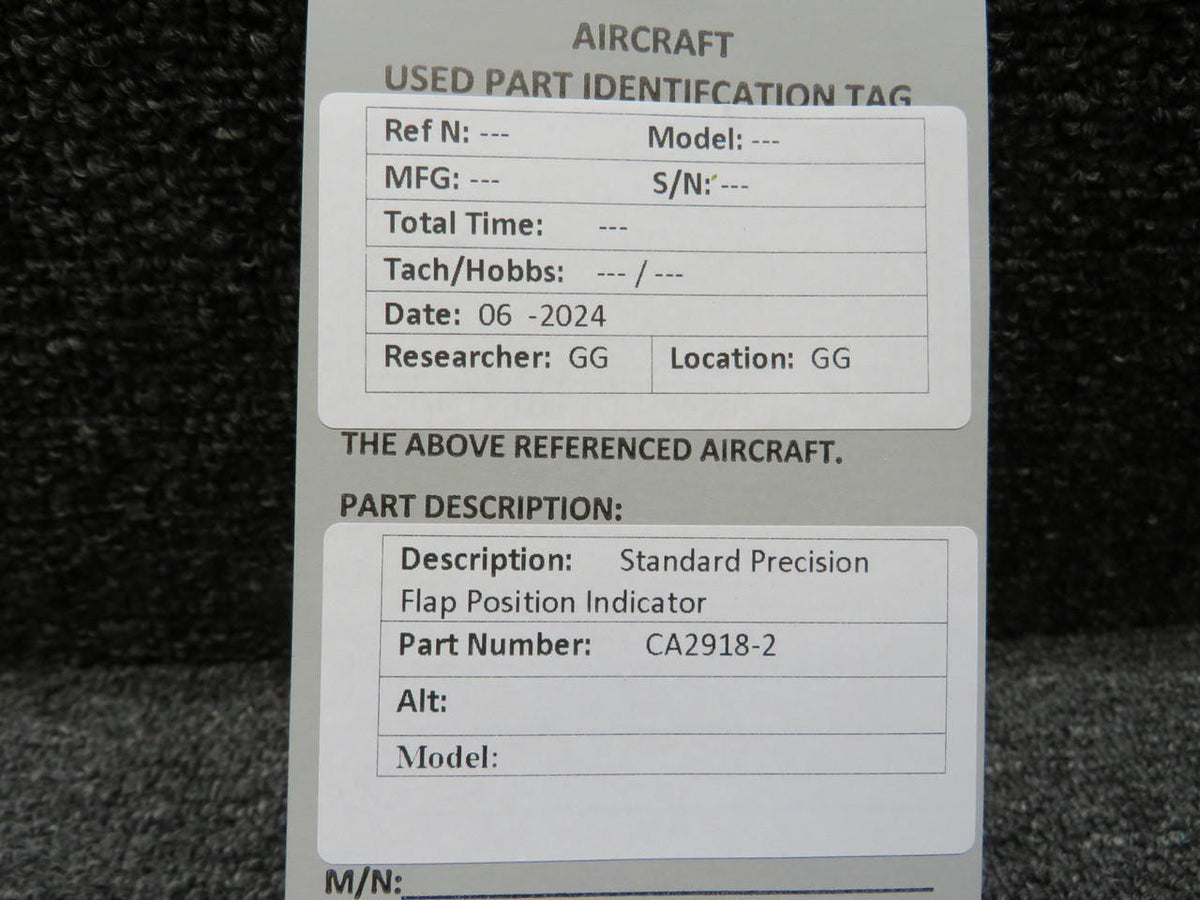 Standard Precision CA2918-2 Standard Precision Flap Position Indicator