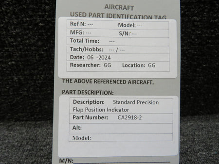 Standard Precision CA2918-2 Standard Precision Flap Position Indicator