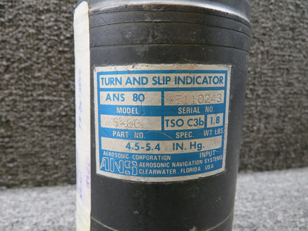 Aerosonic ANS-80P Aerosonic Corp ANS-80 Turn and Slip Indicator