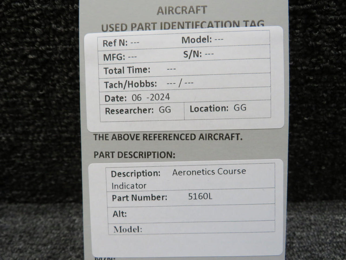 Aeronetics 5160L Aeronetics Course Indicator