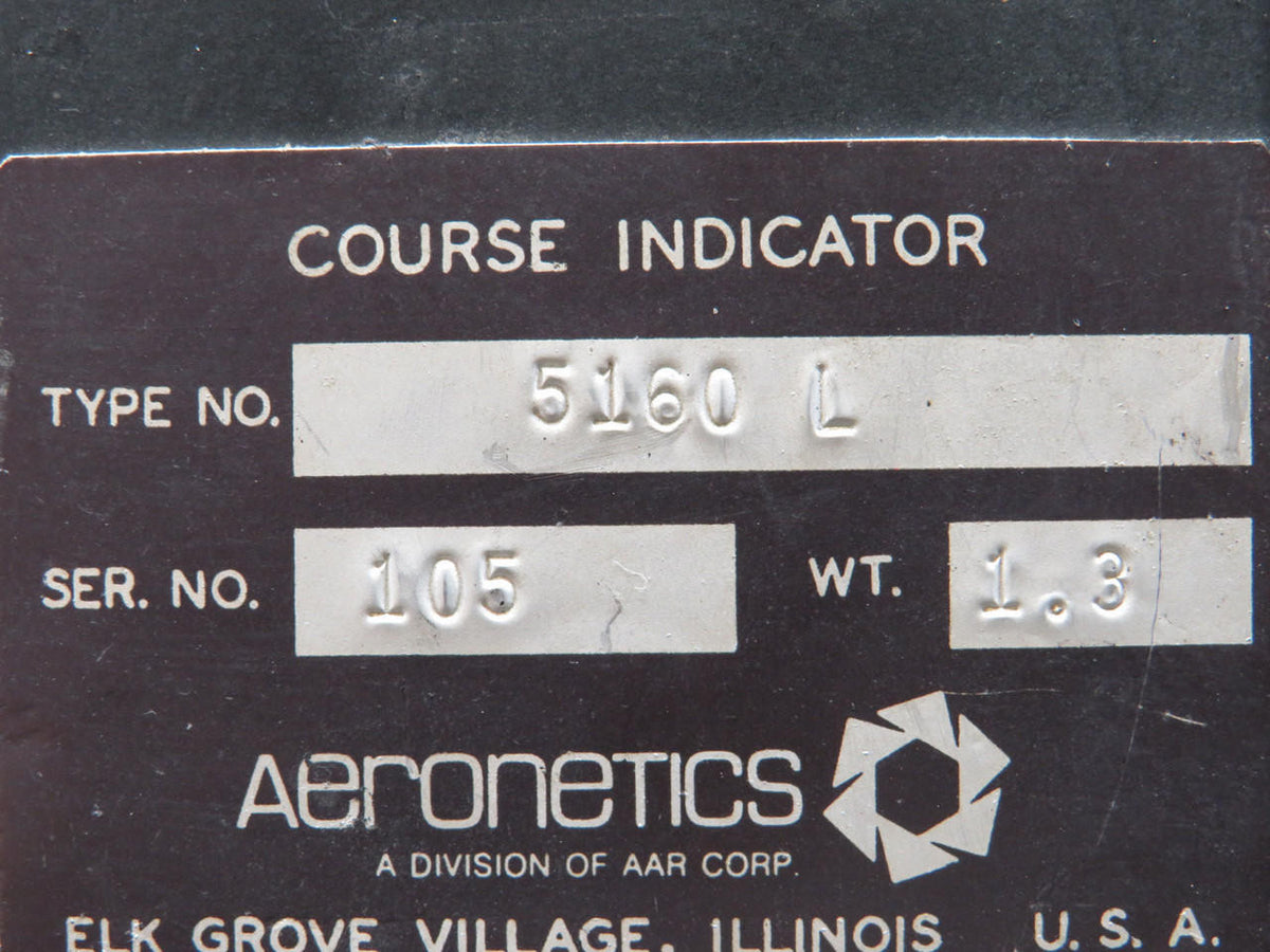 Aeronetics 5160L Aeronetics Course Indicator