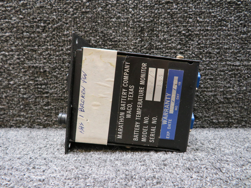 502-2 Marathon Battery Temperature Monitor (Faded Face)