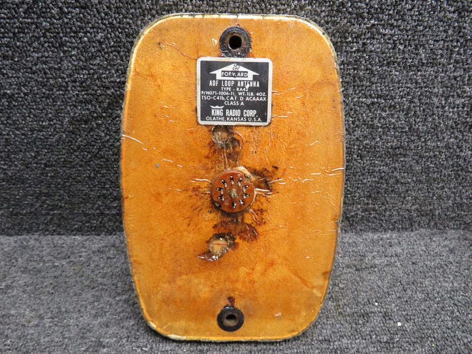 071-1006-11 King Radio KA-42 ADF Loop Antenna (Yellowed) (Corroded) (Core)