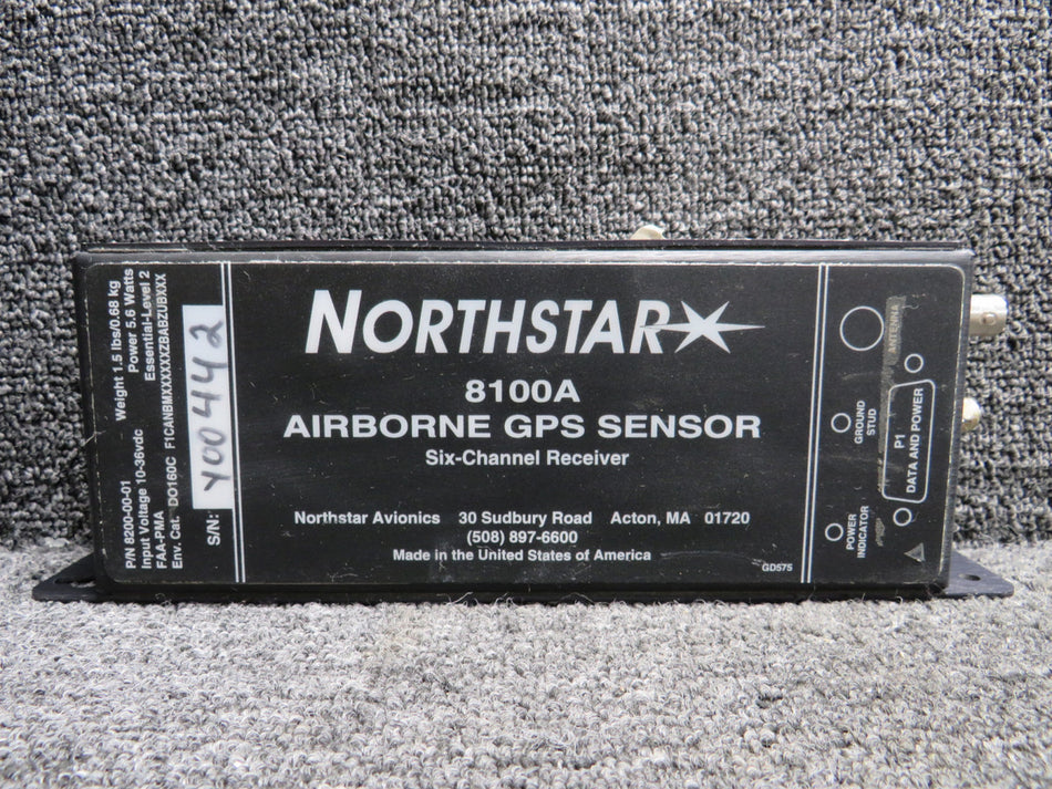 8200-00-01 Northstar 8100A Airborne GPS Sensor Six-Channel Receiver