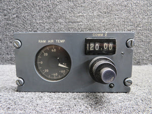 S-215-2 Gates Learjet Ram Air Temperature Indicator and Comm 2 Control Assembly