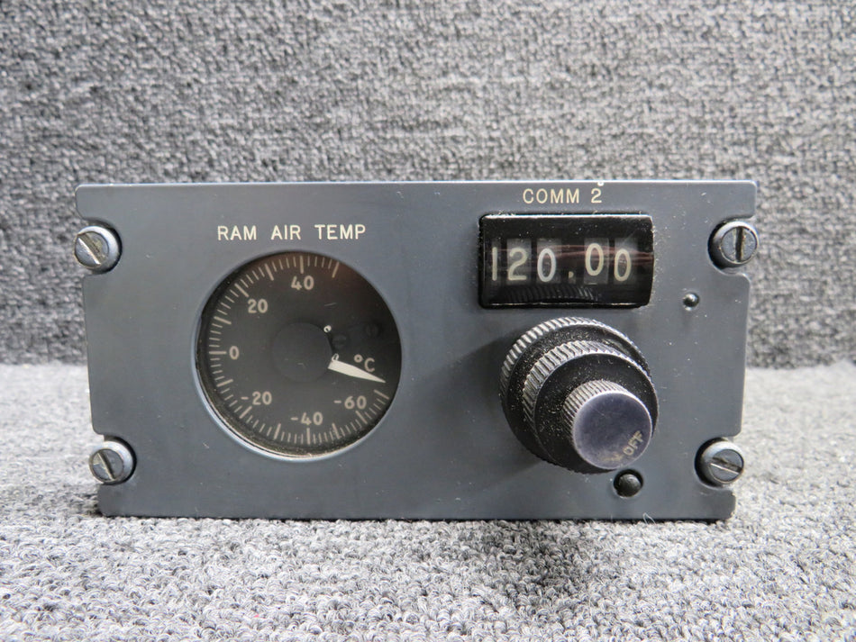 S-215-2 Gates Learjet Ram Air Temperature Indicator and Comm 2 Control Assembly