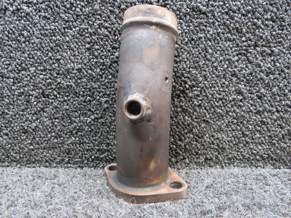 099001-132 Lycoming IO-360-A1B6 Bent Exhaust Riser with Probe Hole and Bung
