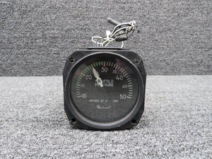 6121 United Instruments Dual Manifold Pressure Gauge, Lighted (Warped Light)
