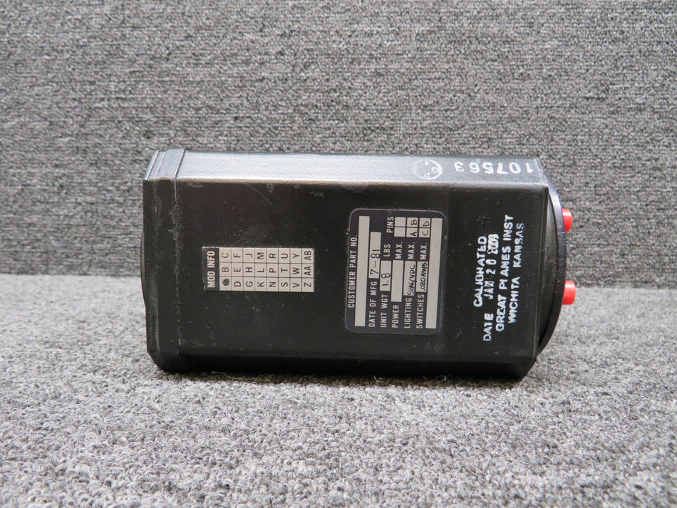 575-37277-6139 Kollsman Airspeed Mach Indicator with Modifications