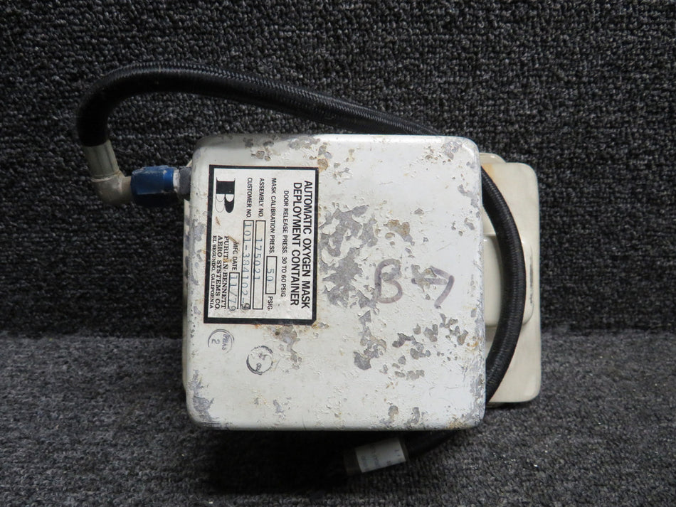 101-384102-9 Puritan Bennett Automatic Oxygen Mask Deployment Container (Worn)