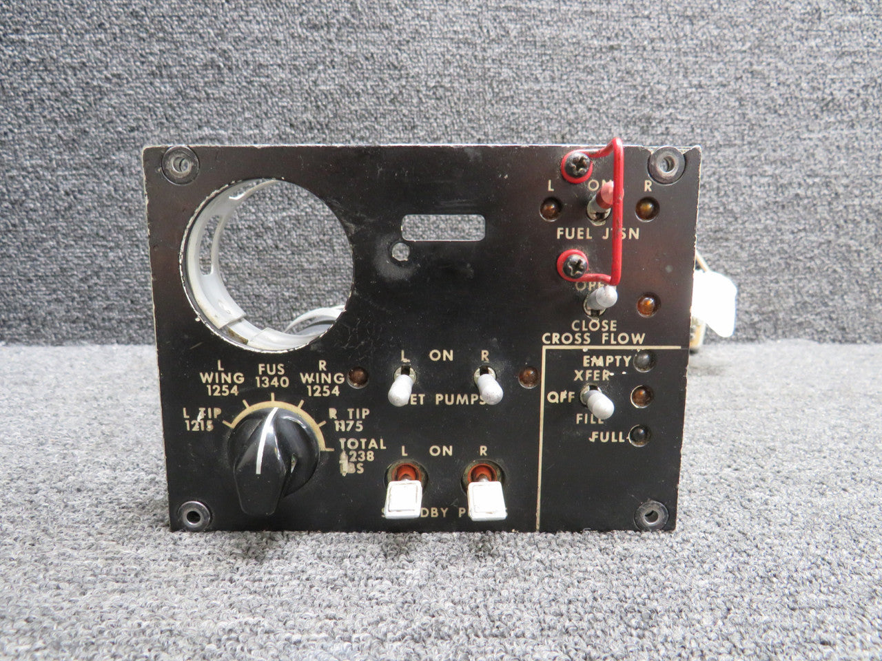 2614045-25 Learjet Fuel Control Panel (Minus Indicator) – BAS Part