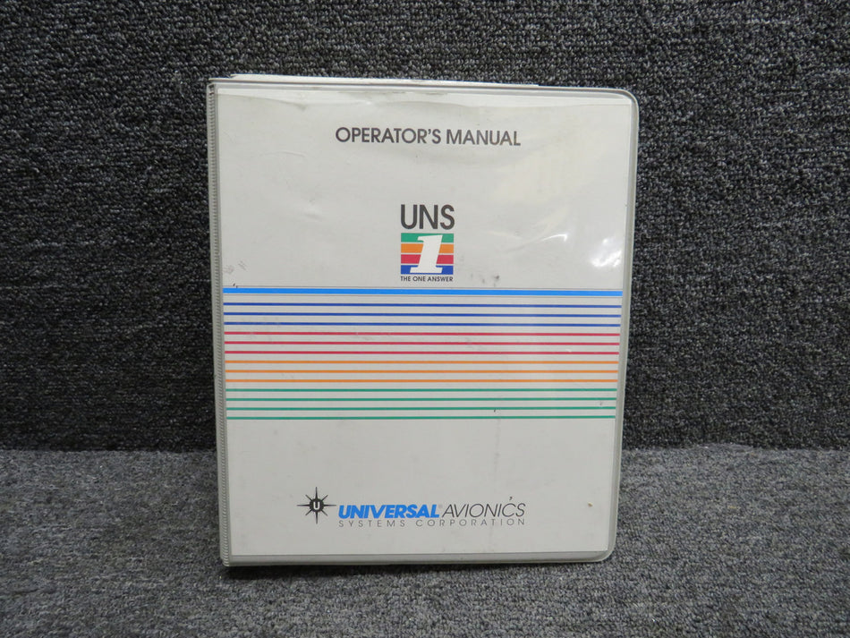 UNS-1M, UNS-1Msp Navigation Management Systems Operator’s Manual