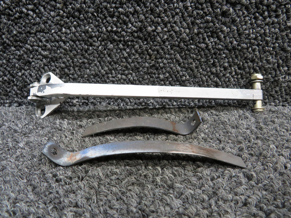 1411206-7 Cessna 182Q Cabin Door Stop with Hinge and Springs LH (Some Damage)