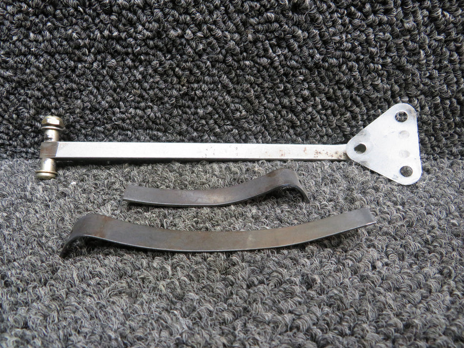 1411206-7 Cessna 182Q Cabin Door Stop with Hinge and Springs LH (Some Damage)
