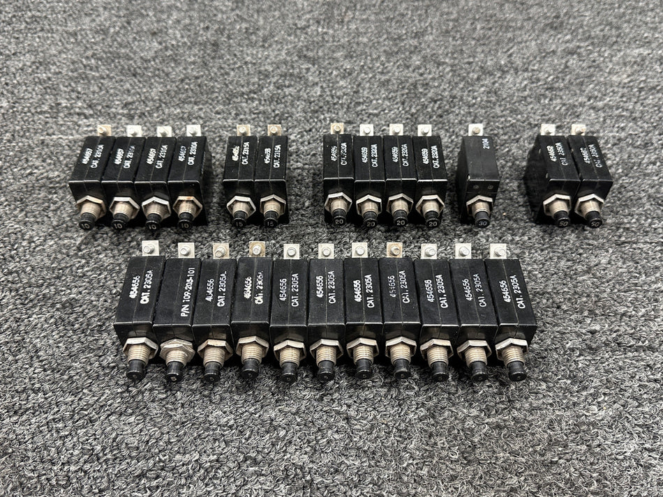 454556, 454657, 454659 Wood Electric Circuit Breaker (Set of 24)