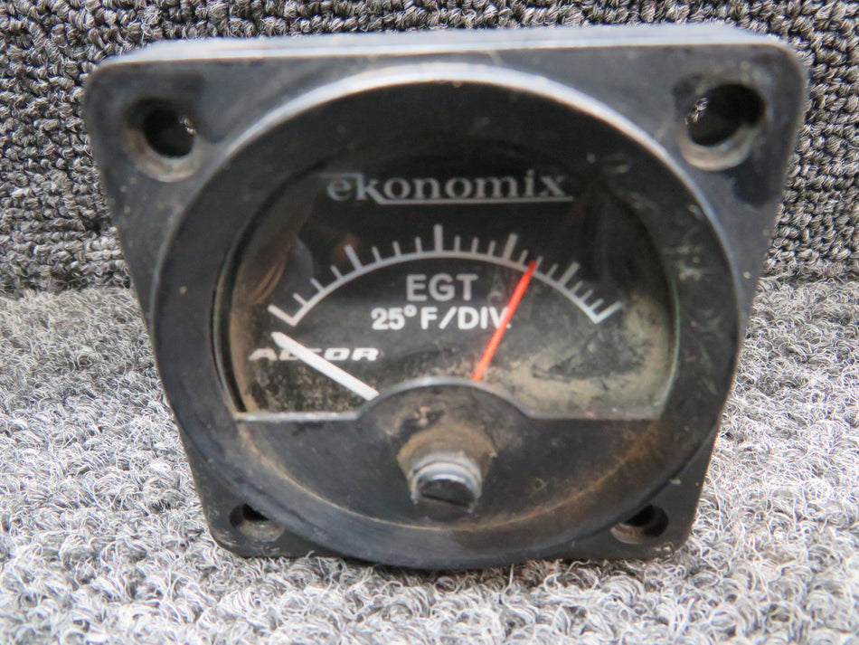 202A-1A Alcor Exhaust Gas Temperature Indicator w (Loose Glass)
