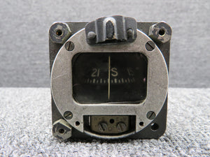 Panel Mounted Compass Indicator, Lighted (4 Hole Mount) (No Fluid) (Silver Face)