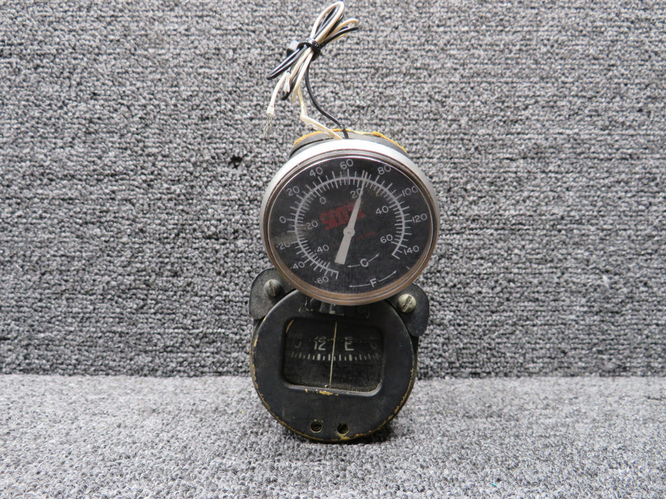 Windshield Mounted Compass Indicator w Temperature Indicator, Lighted