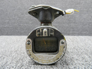 Windshield Mounted Compass Indicator, Lighted (Triangle Mount) (Yellowed)