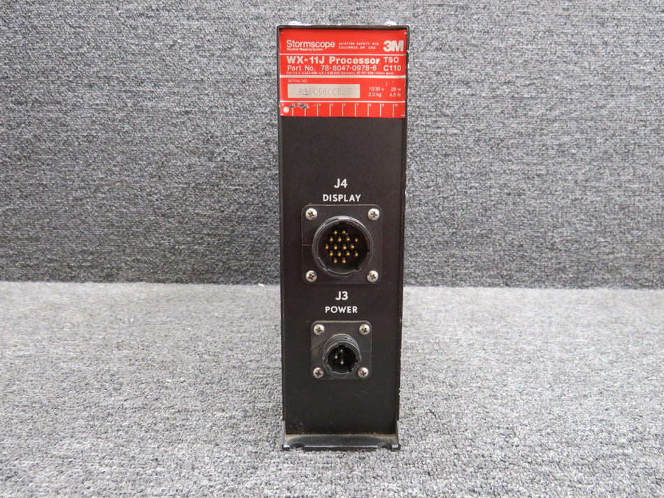 78-8047-0978-6 3M WX-11J Stormscope Processor Alt Fittings with Mods (Volts: 10-30)