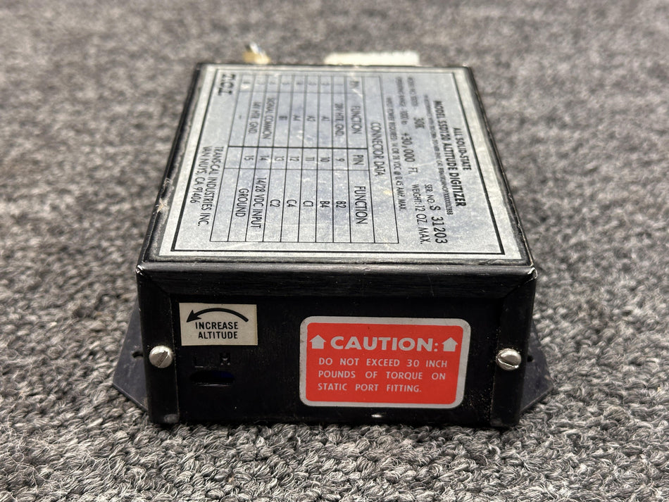SSD120-30K Trans-Cal Ind Altitude Digitizer w Yellow Tag (14 or 28V, 0.45A)
