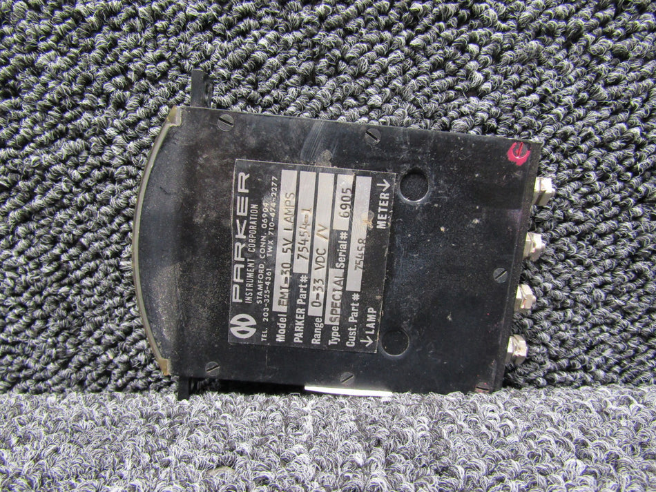75458 (Alt: 75454-1) Parker Voltmeter Indicator