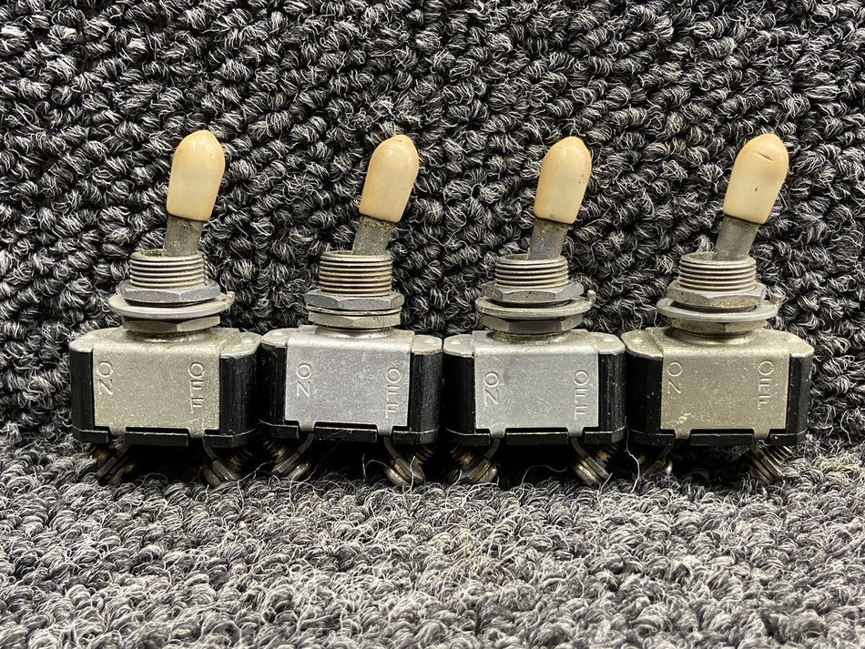AN3021-2, 8801K22 Cessna 414 Single Pole Toggle Switch Set of 4