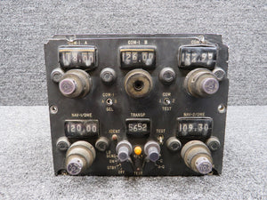 Comm and NAV Indicator Unit Panel Assembly (Chipped Face, Worn Knobs)