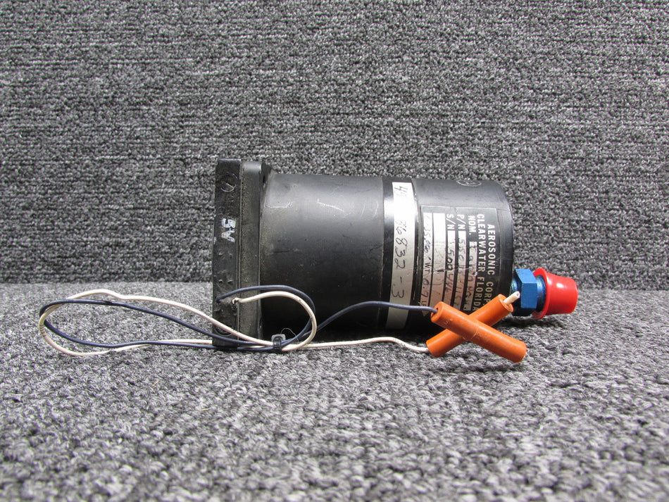 55035-1153 (Alt: 45-AS86832-3) Aerosonic Cabin Pressure Indicator, Lighted