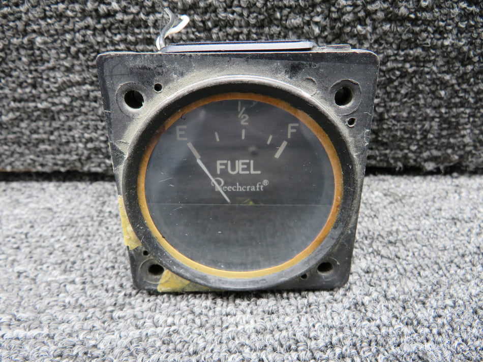 19B431-1 (Alt: 96-384054-1) Aircraft Fuel Quantity Gauge, Lighted (Worn Gasket)