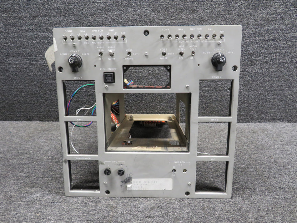 Beechcraft KA-300 Coms Center Control Panel (Cracked Face) (Core)
