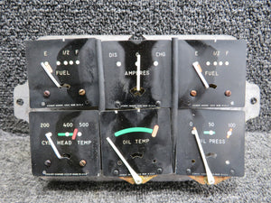 433549, 433551, 433539 Stewart-Warner Indicator Cluster (Worn Face)