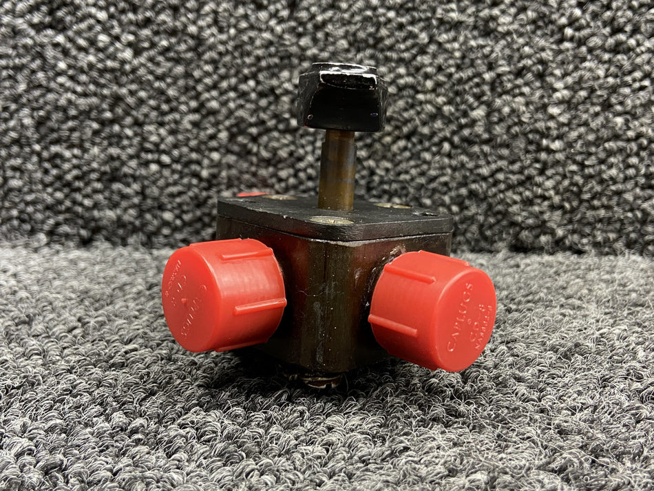 9851067-6 (Use: 9851067-6S) Cessna 177RG Fuel Selector Valve Assy w Handle