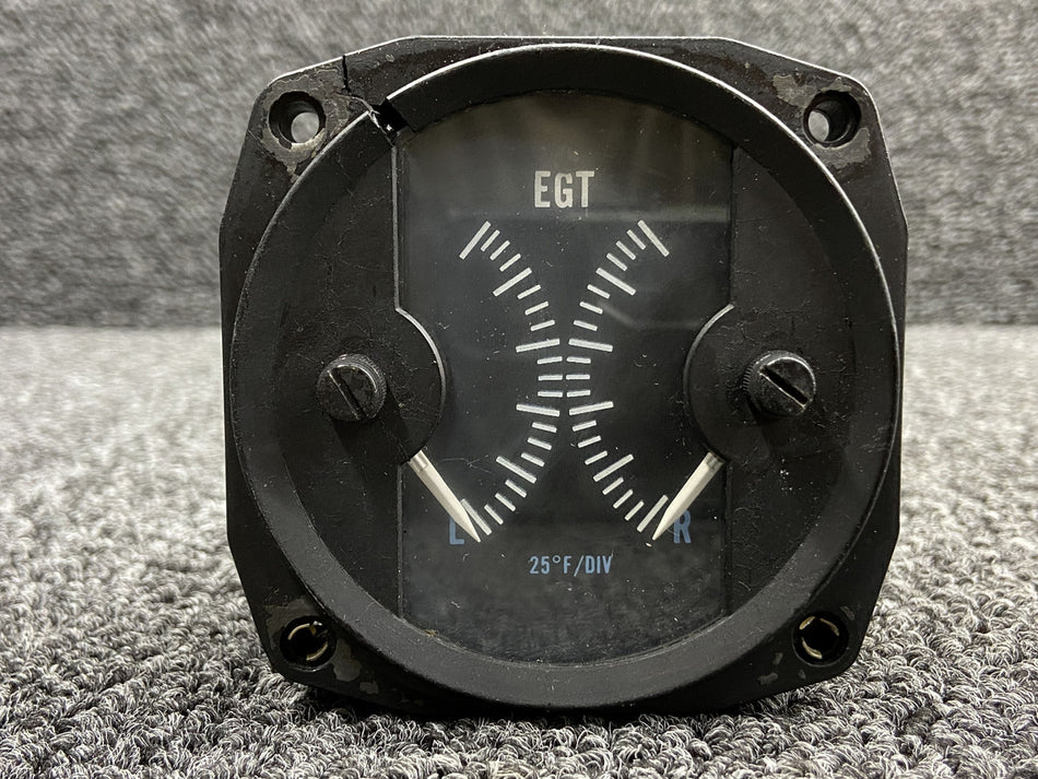 204-21B, 86155 Alcor Dual Exhaust Gas Temperature Gauge with Probes (Core)