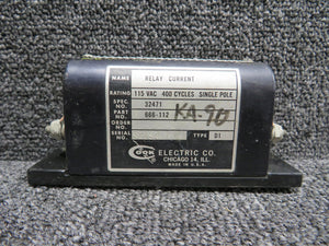 666-112 Cook Electric Relay Current (Volts: 115)