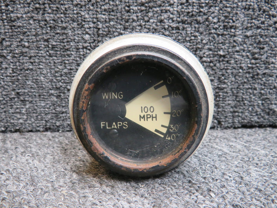 Stewart-Warner Wing Flap Indicator (Worn Face)