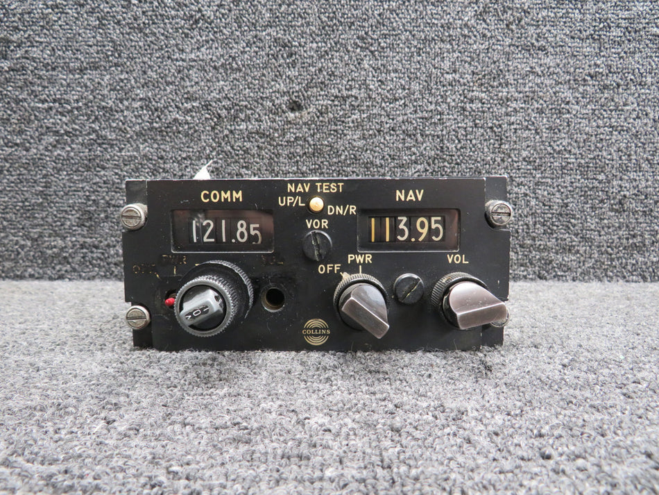 071-1012-14 (Alt: 553-8777-004-D) King Radio KFS-590B VHF Comm & Navigation Panel