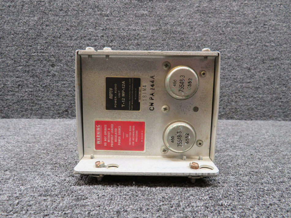 T-12-MP-12A Narco Power-Audio Unit with Tray (Volts: 14)