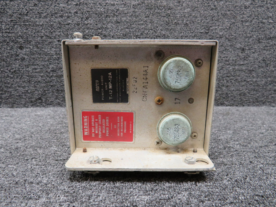 T-12-MP-12A Narco Power-Audio Unit with Tray (Corroded) (14V) (Core)