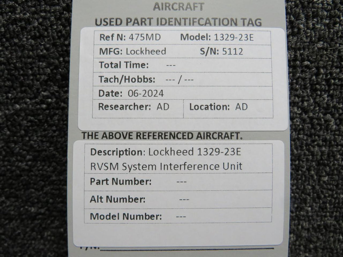 Lockheed 1329-23E RVSM System Interface Unit