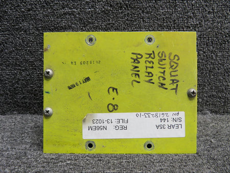 Learjet 2618233-10 LearJet 35A Squat Switch Relay Panel